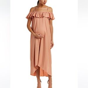 HATCH | THE DAISY FLUTTER DRESS Maternity  size 1 / Small in Dusty Rose pink